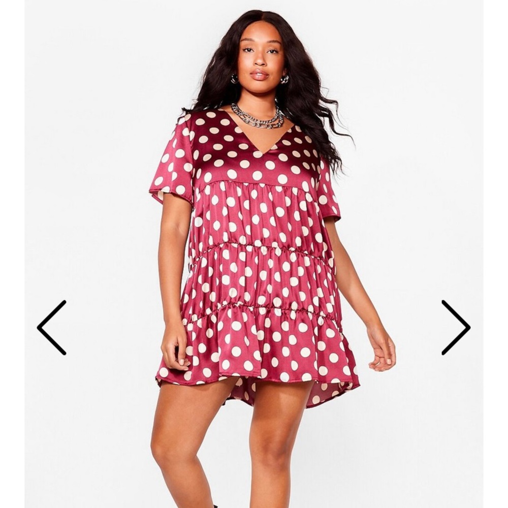 Nastygal polka dot dress.